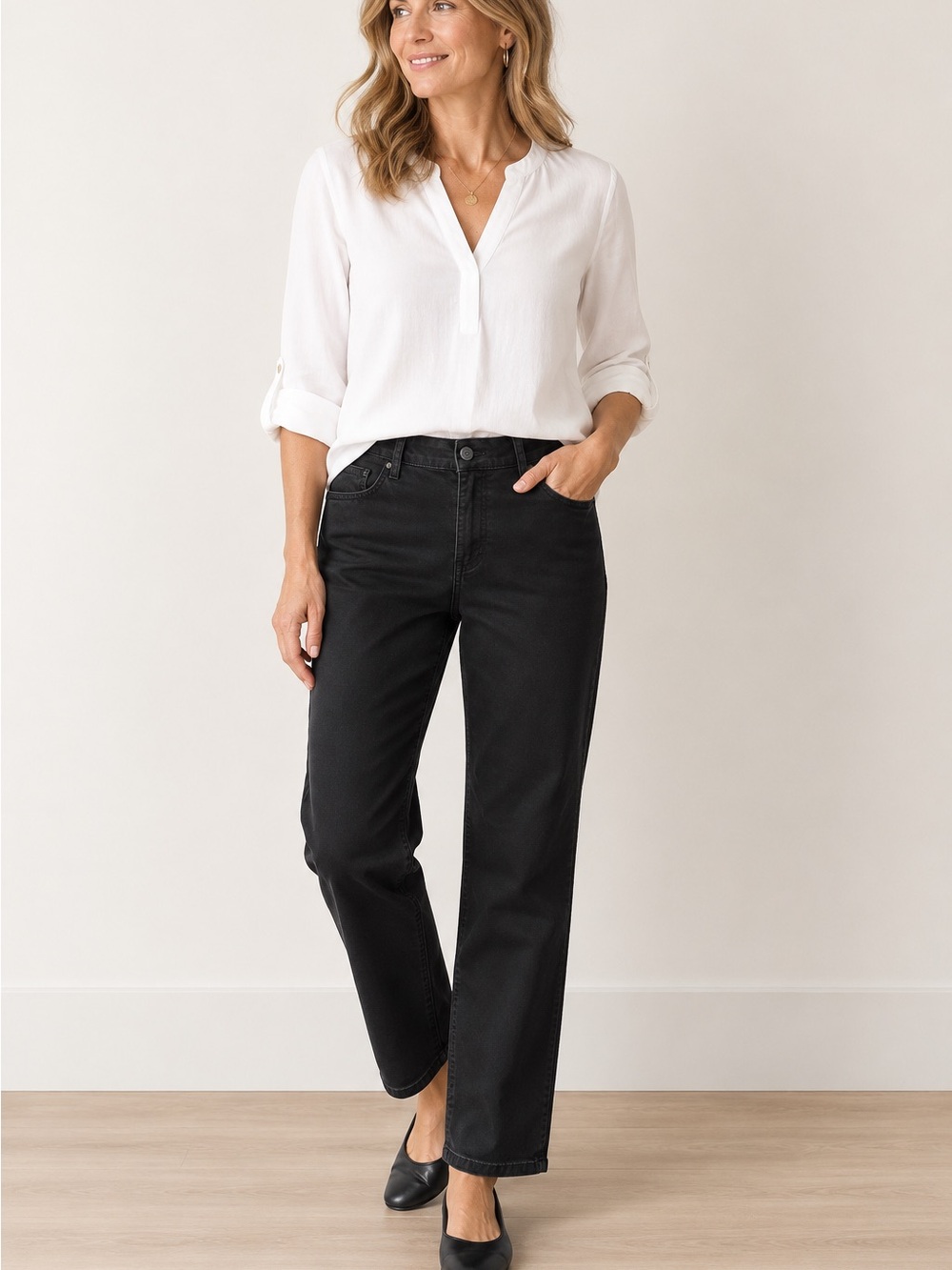 Gloria Vanderbilt Amanda Black Trousers - Sz 10
